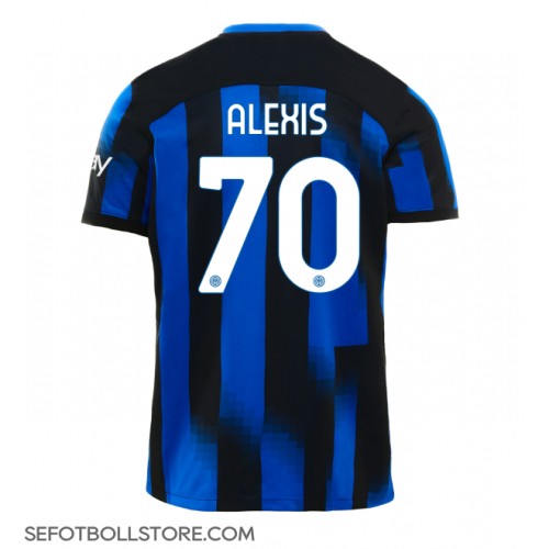 Inter Milan Alexis Sanchez #70 Replika Hemmatröja 2023-24 Kortärmad